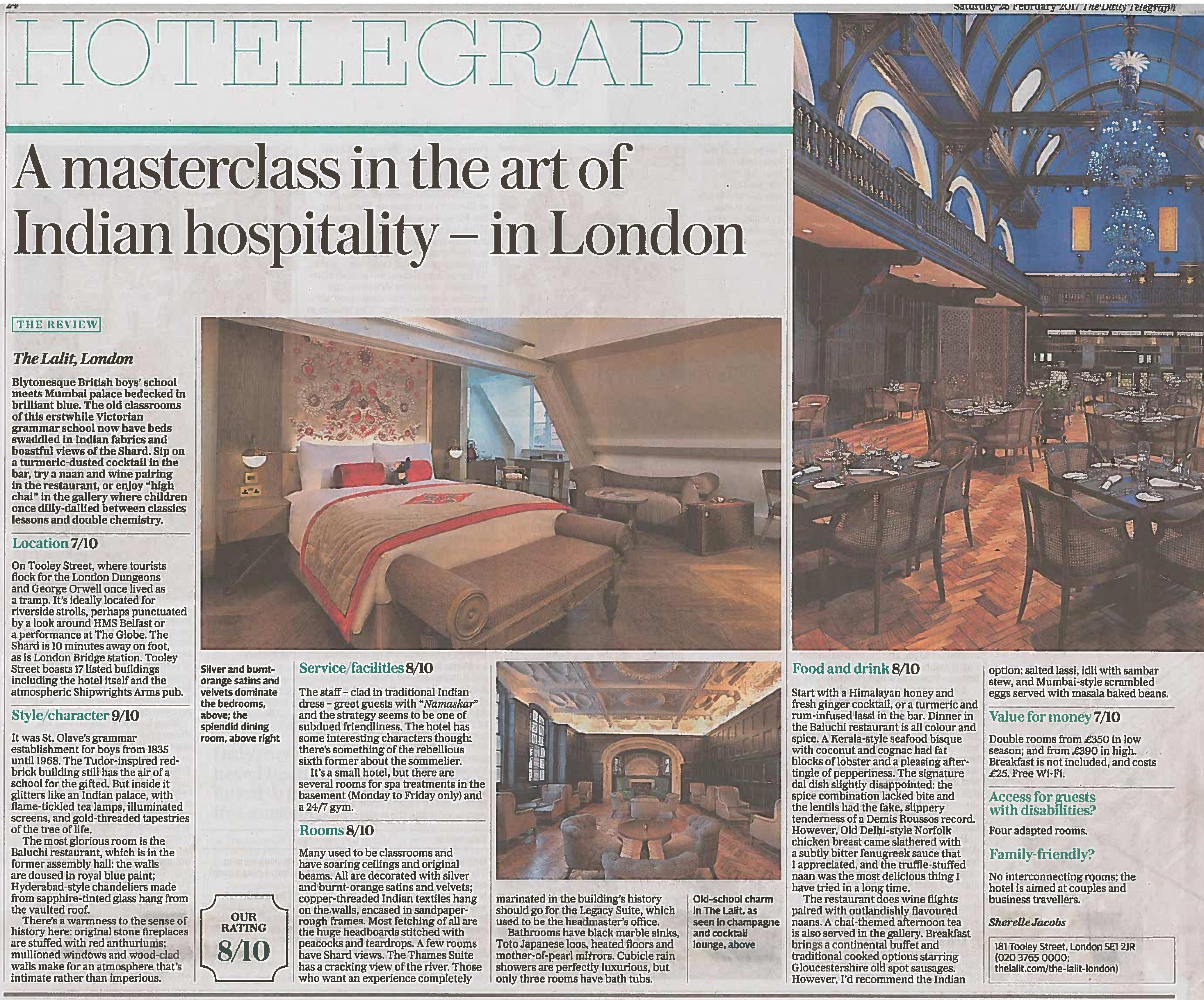 The LaLiT London by The Telegraph The LaLiT London by The Telegraph