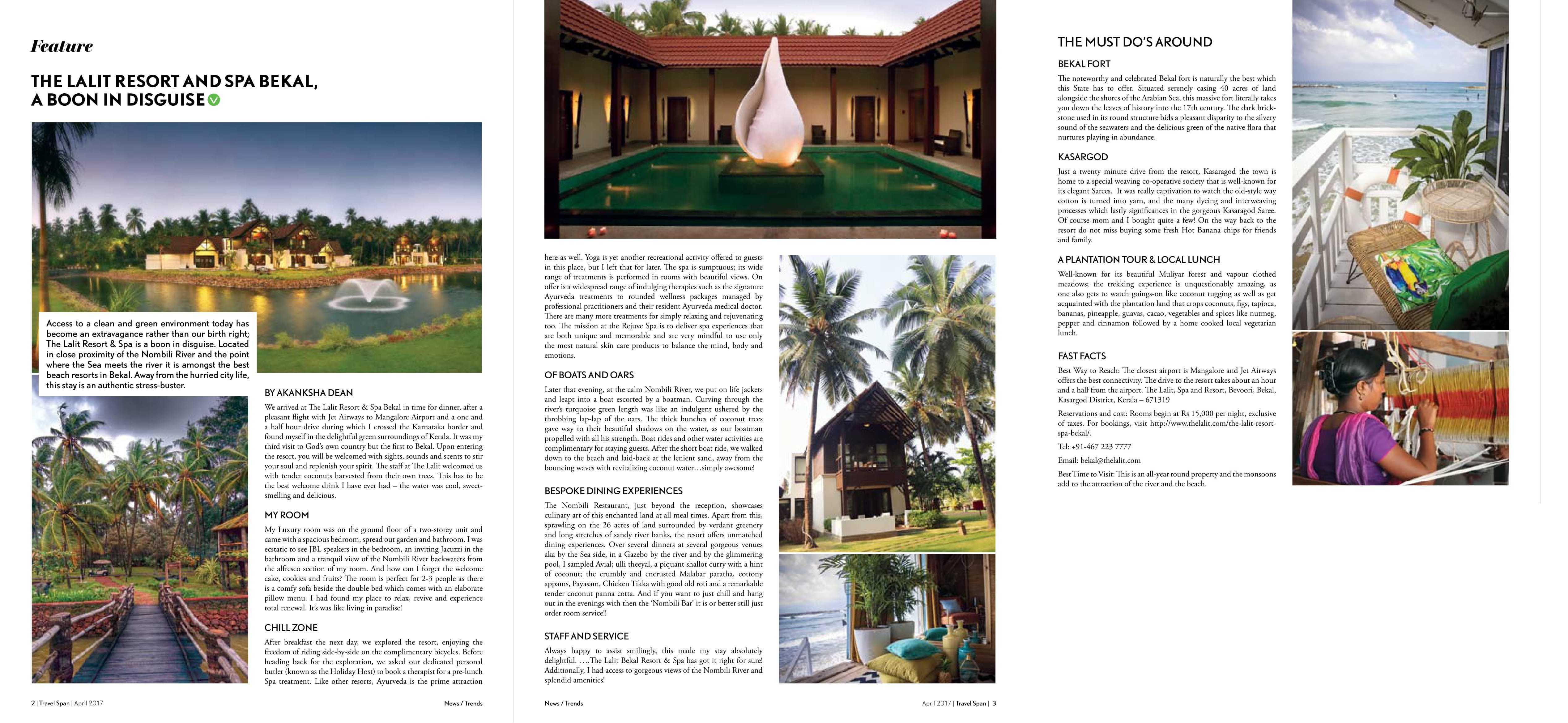 The LaLiT Resort & Spa Bekal, A boon in disguise