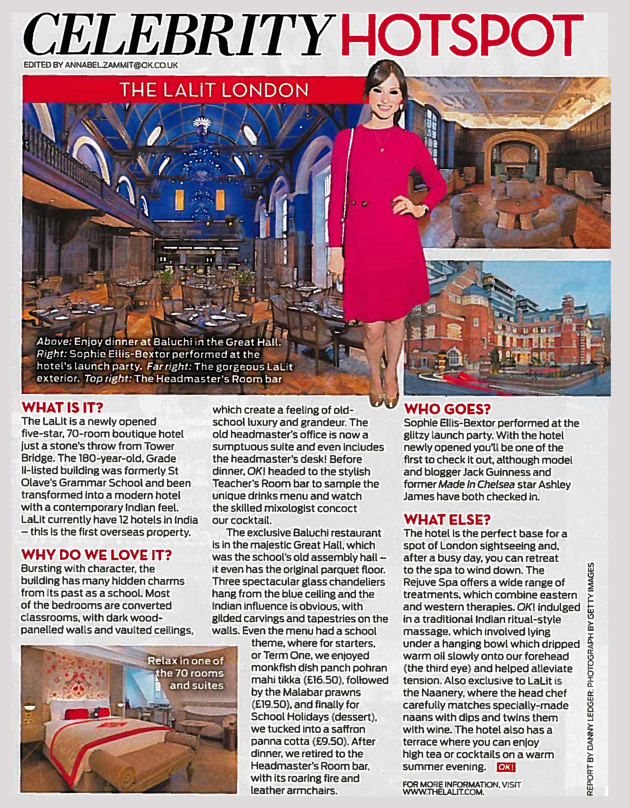 The LaLiT London featured by OK Magazine The LaLiT London featured by OK Magazine