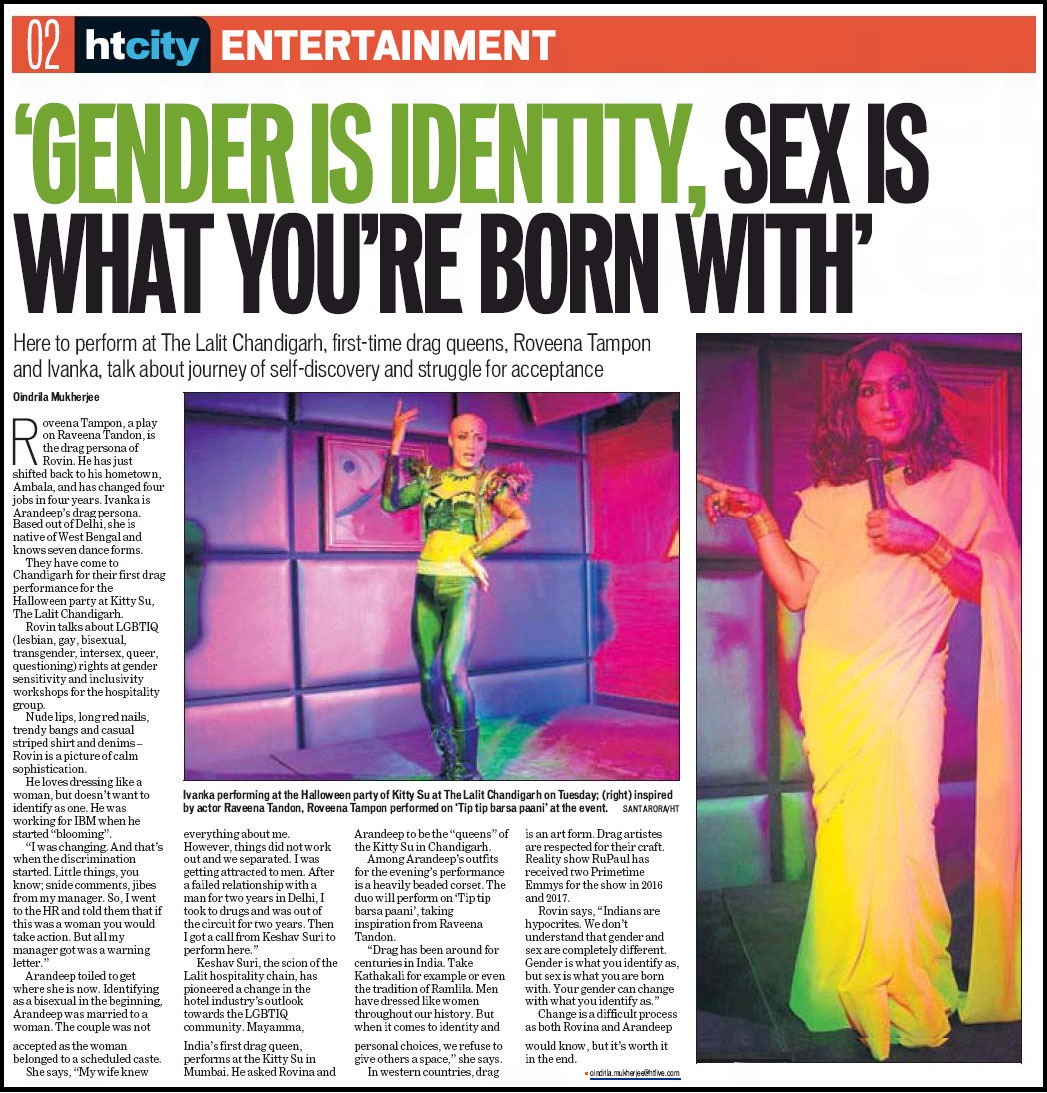 'Gender Is Identity, Sex Is What You're Born With'