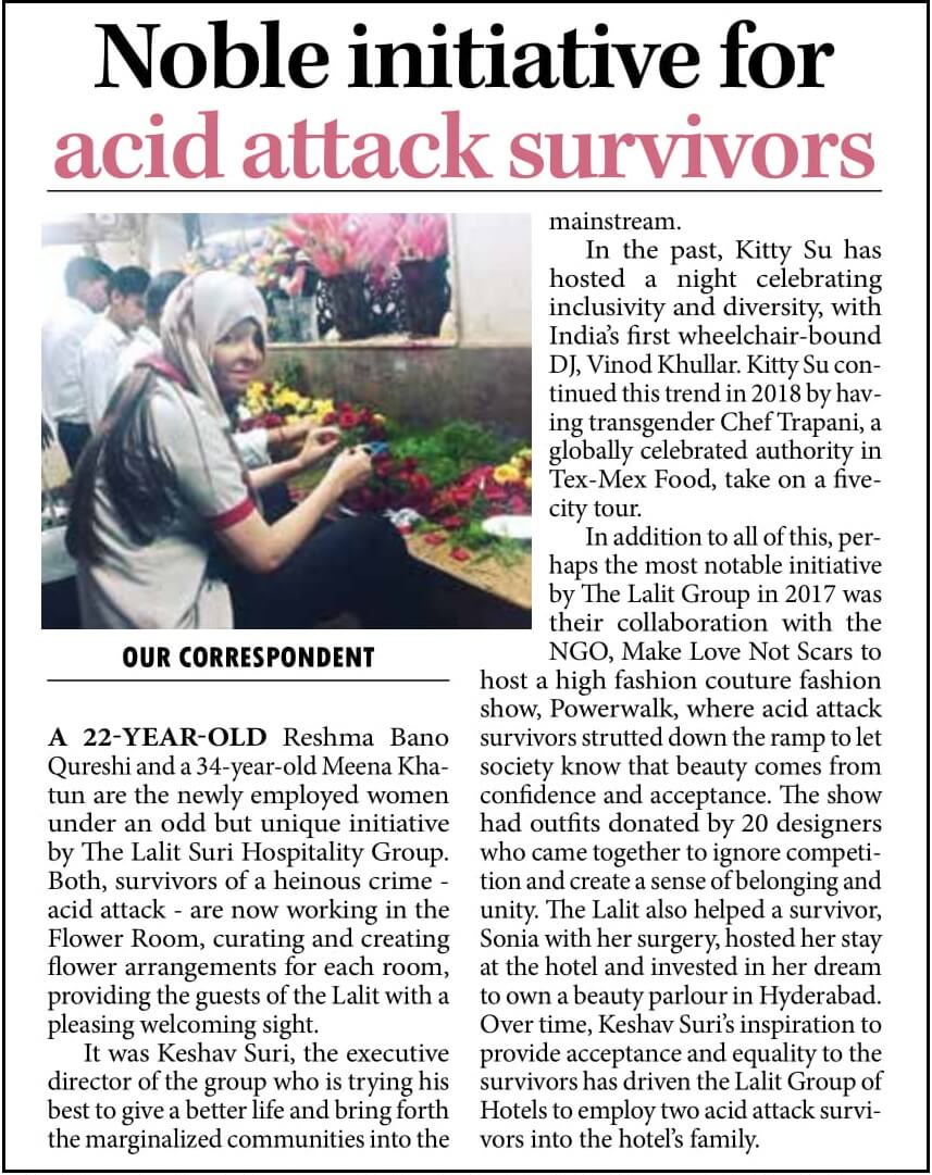 Noble Initiative for Acid Attack Survivors